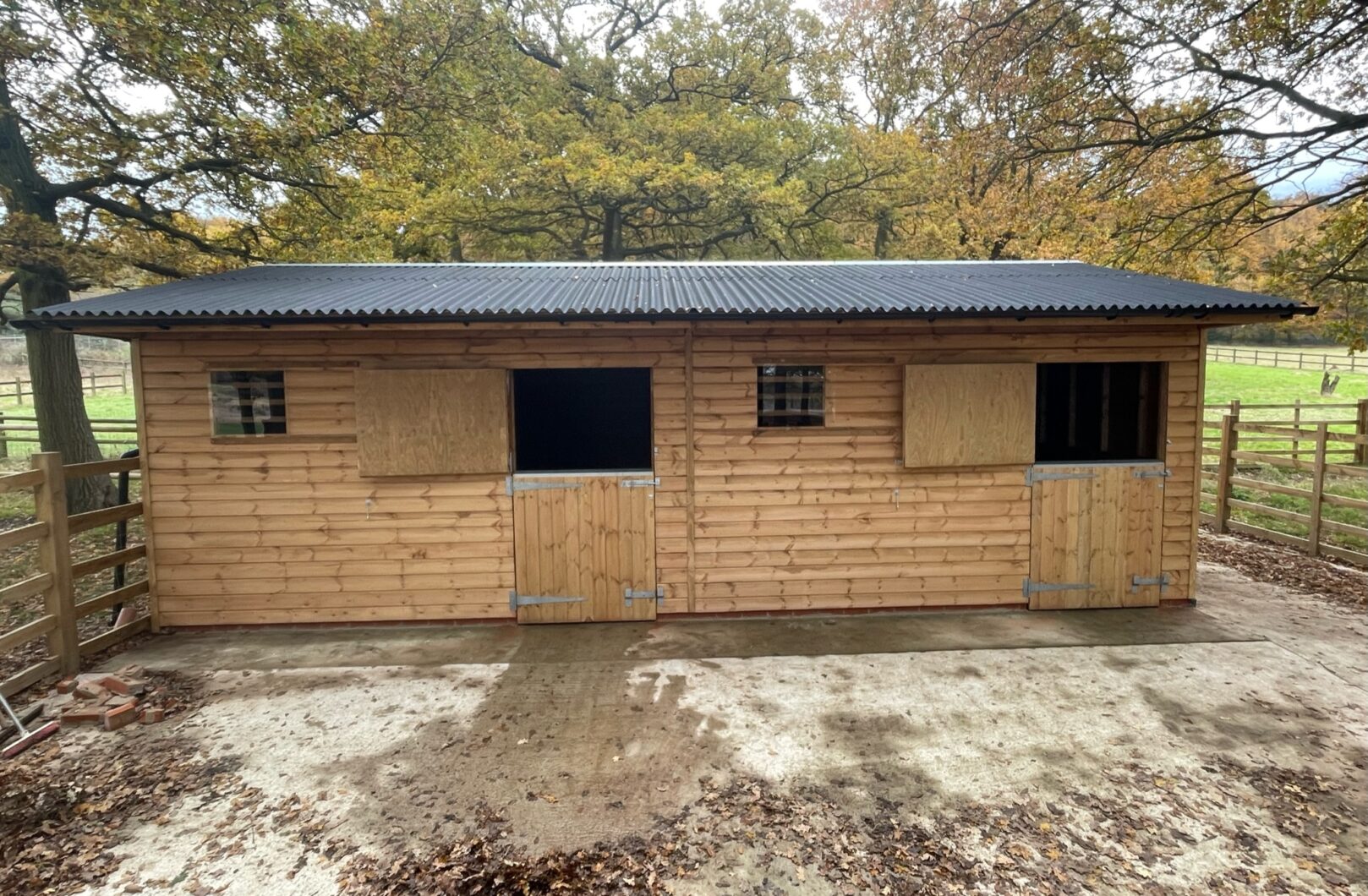 Double Stable Block front