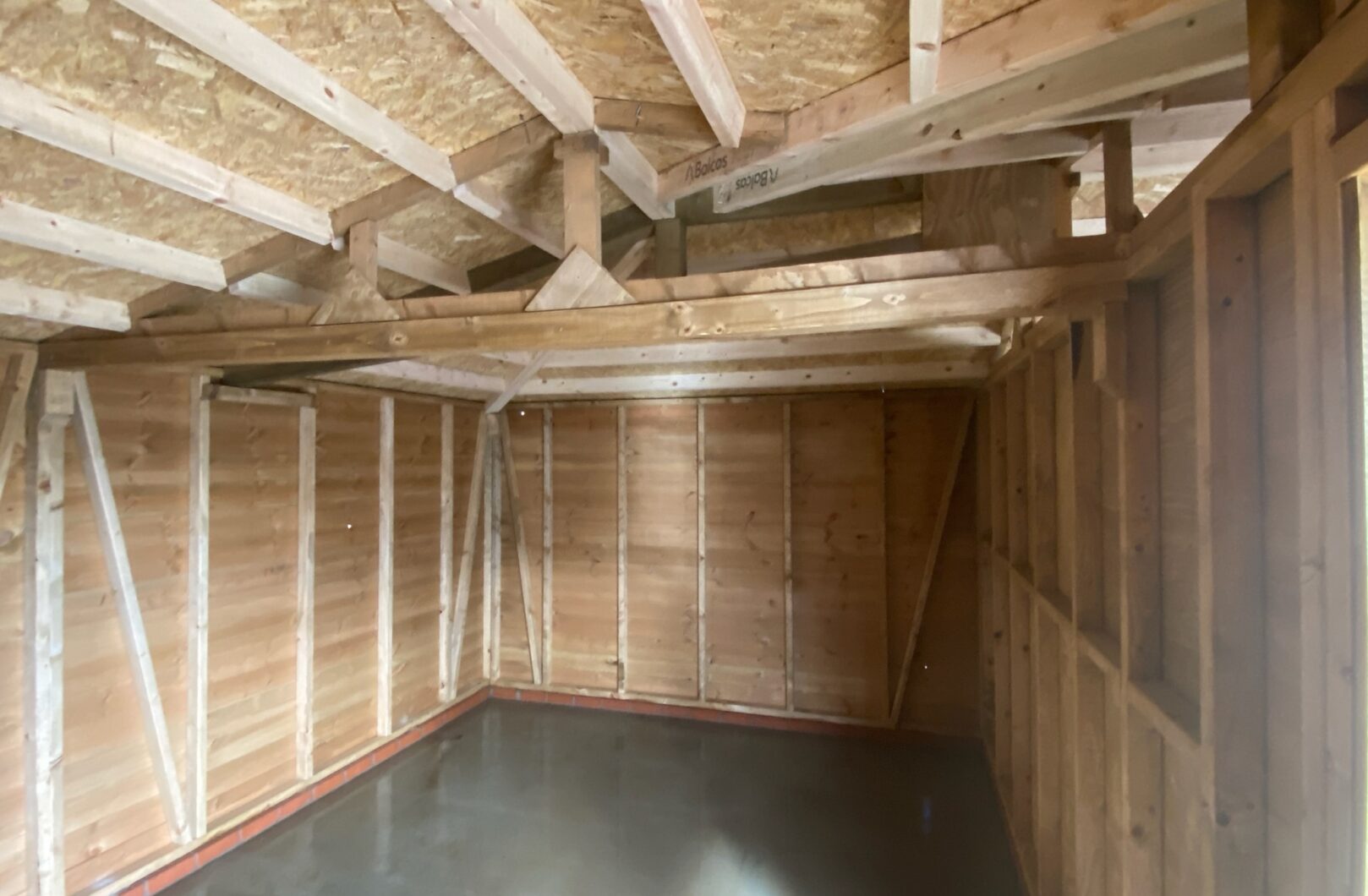 Internal hay barn