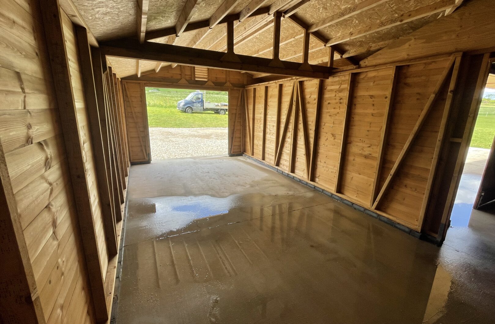Hay barn internal