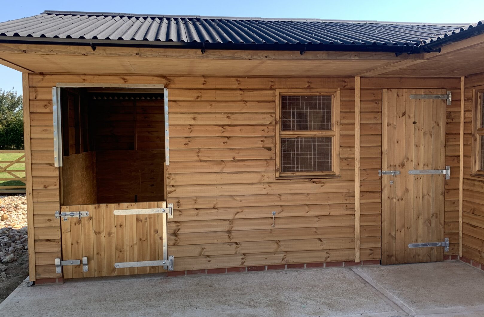 Pony door and tack room