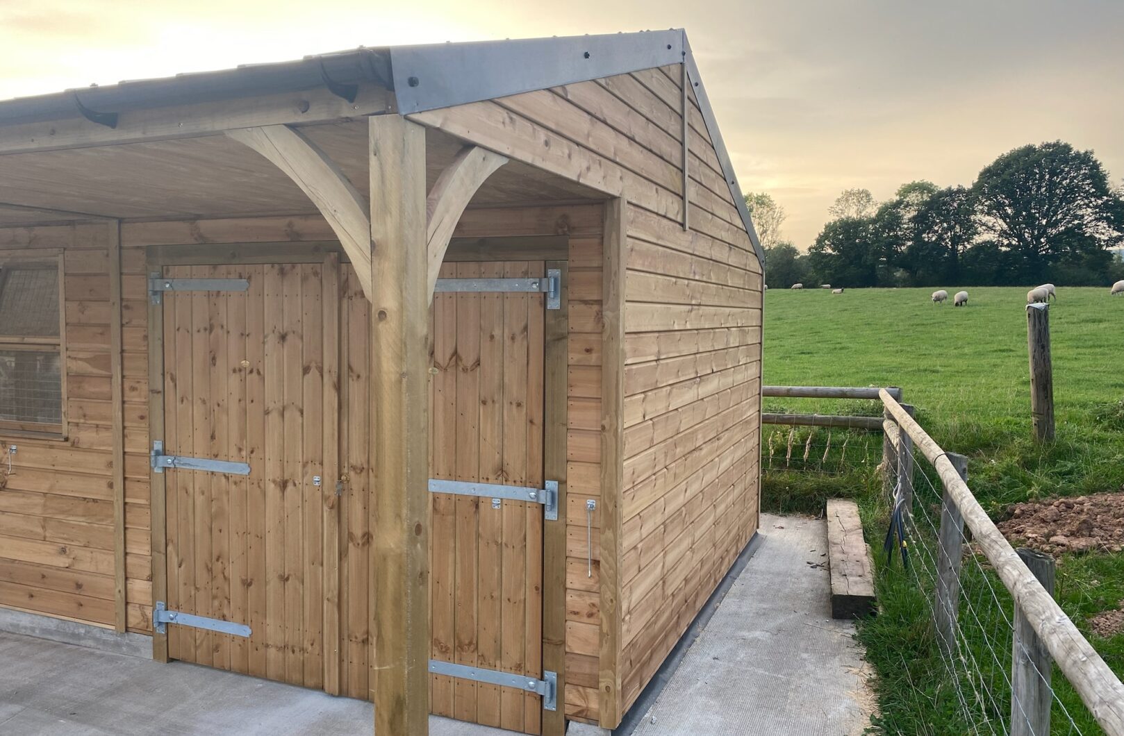 Close shot of right of building