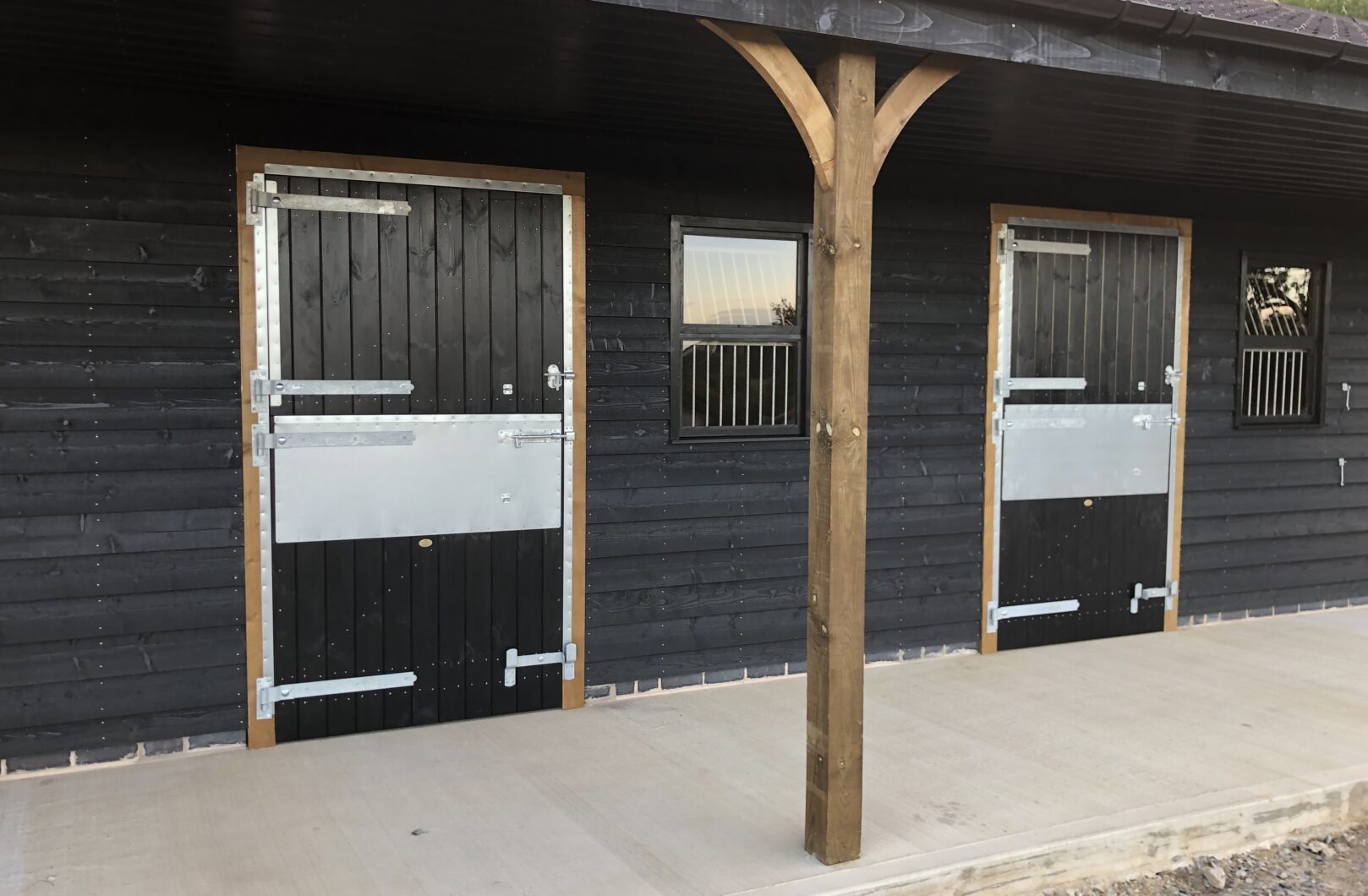 Black stable doors