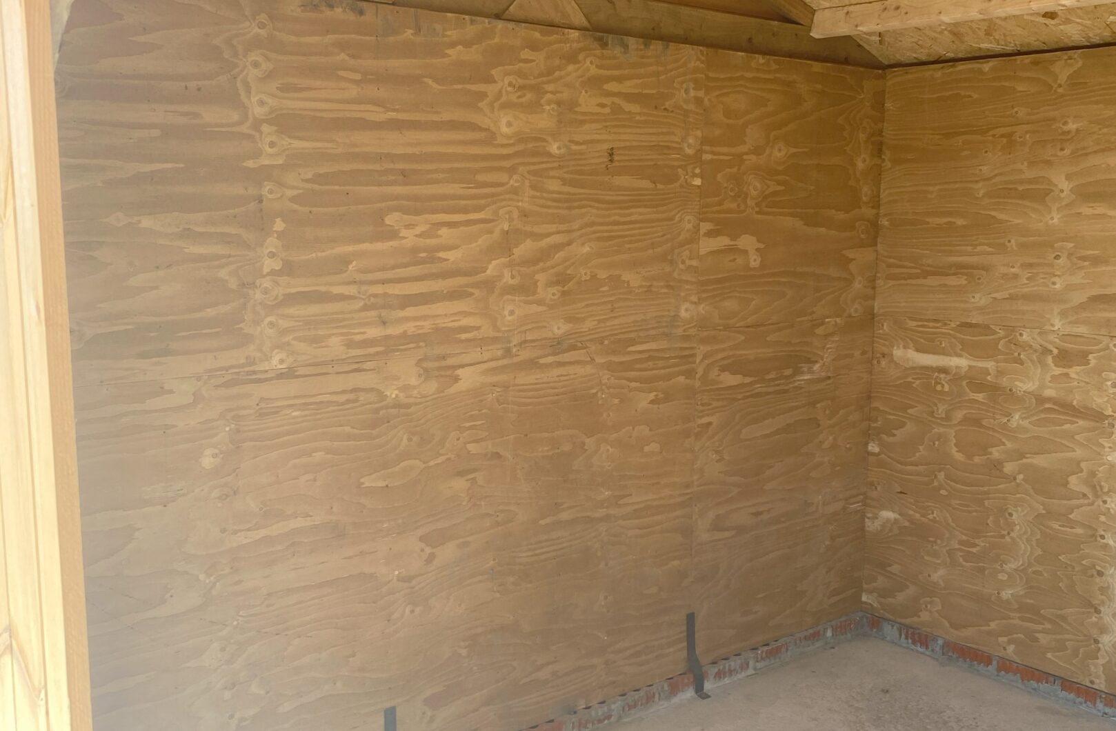 Fully lined hay barn internal