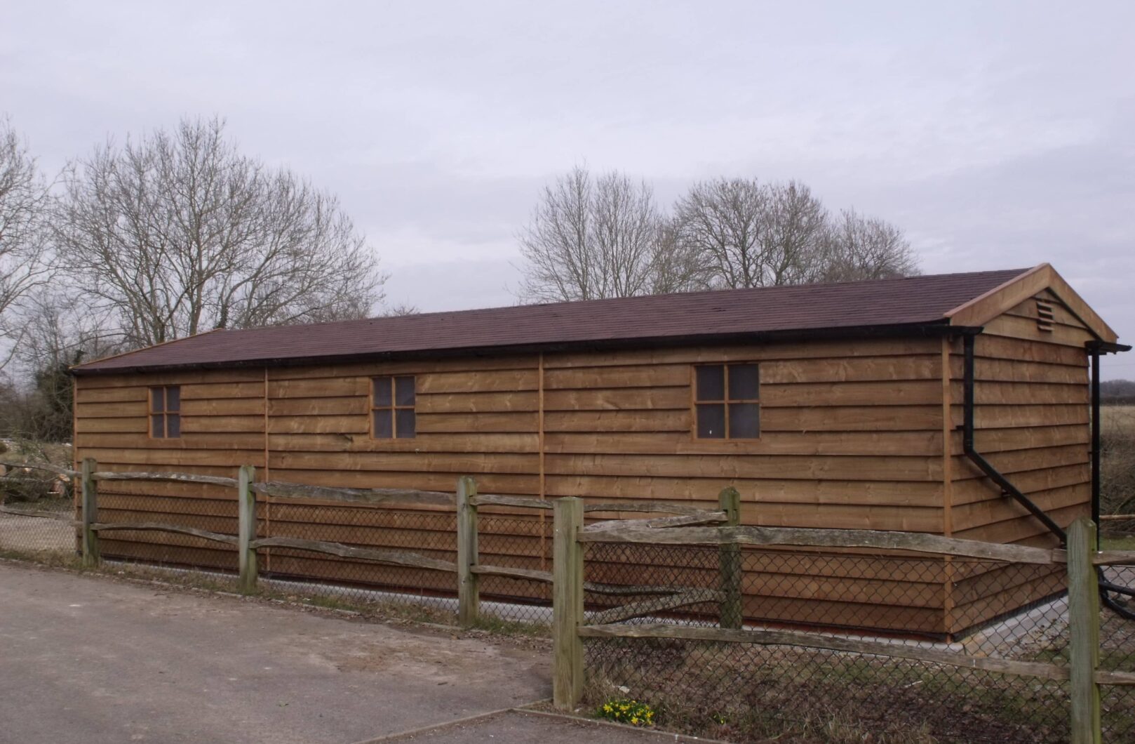 Rear of building