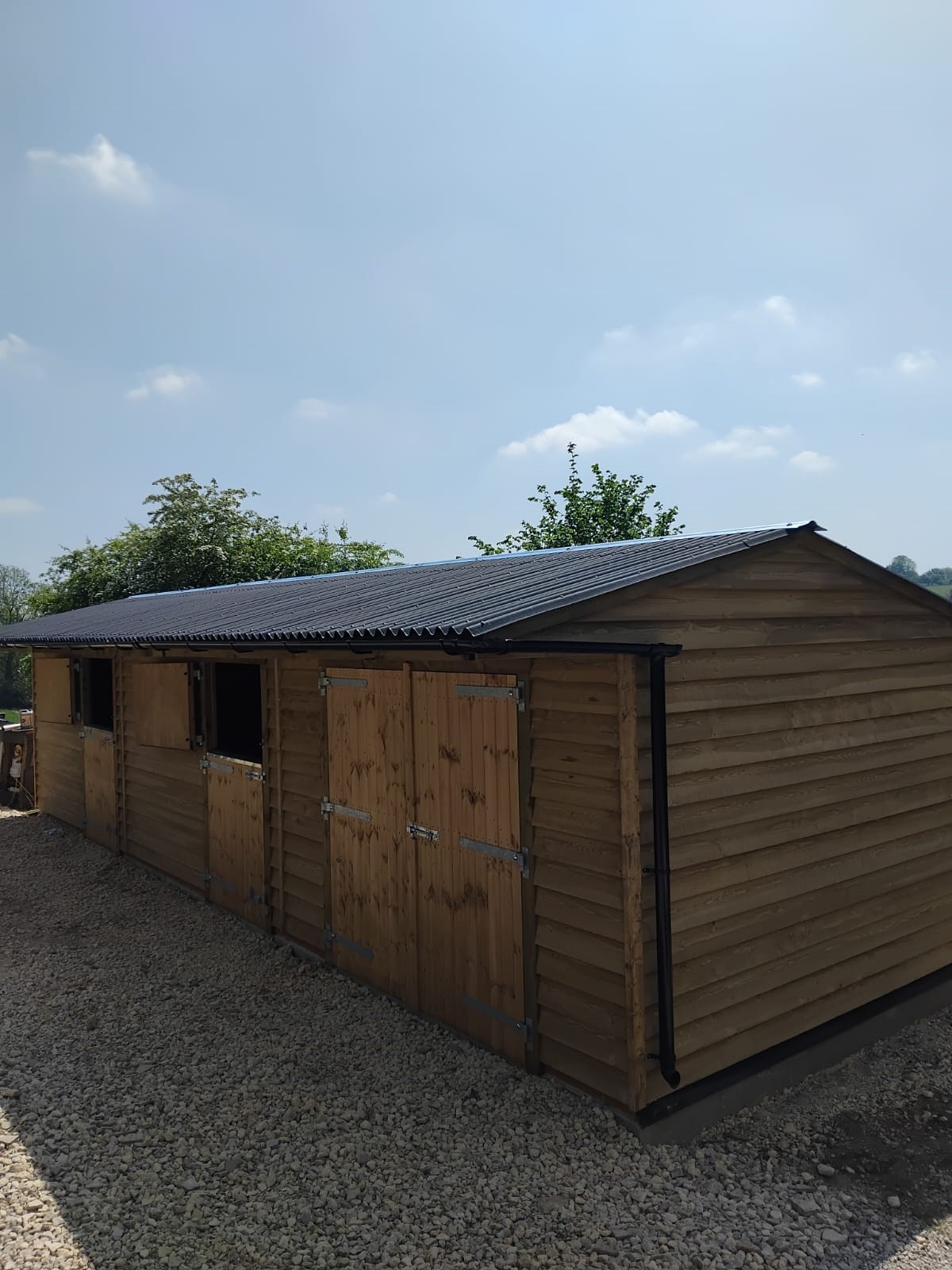 Stable Block with Featheredge Cladding