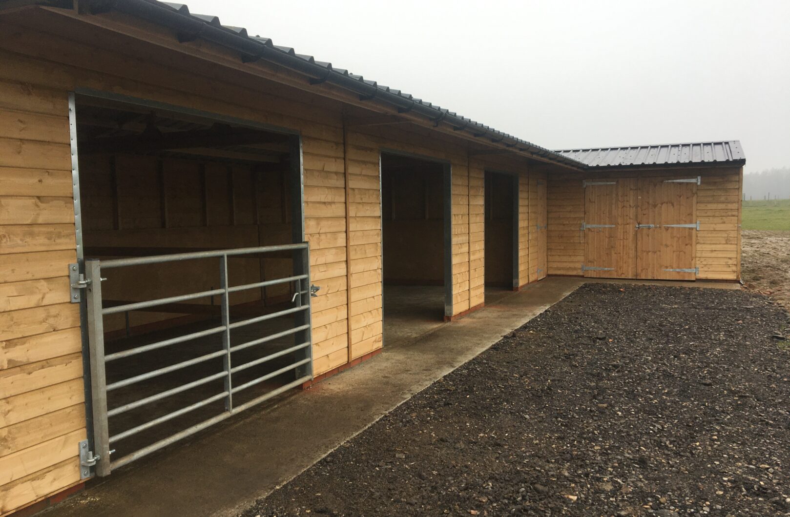 Metal gate and openings