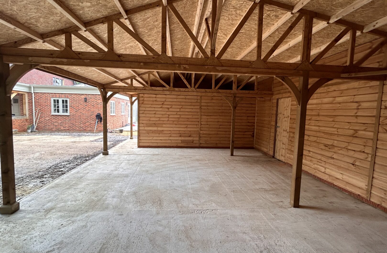 Double Car Port and Store