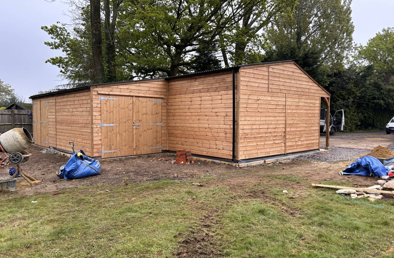 Double Car Port and Store