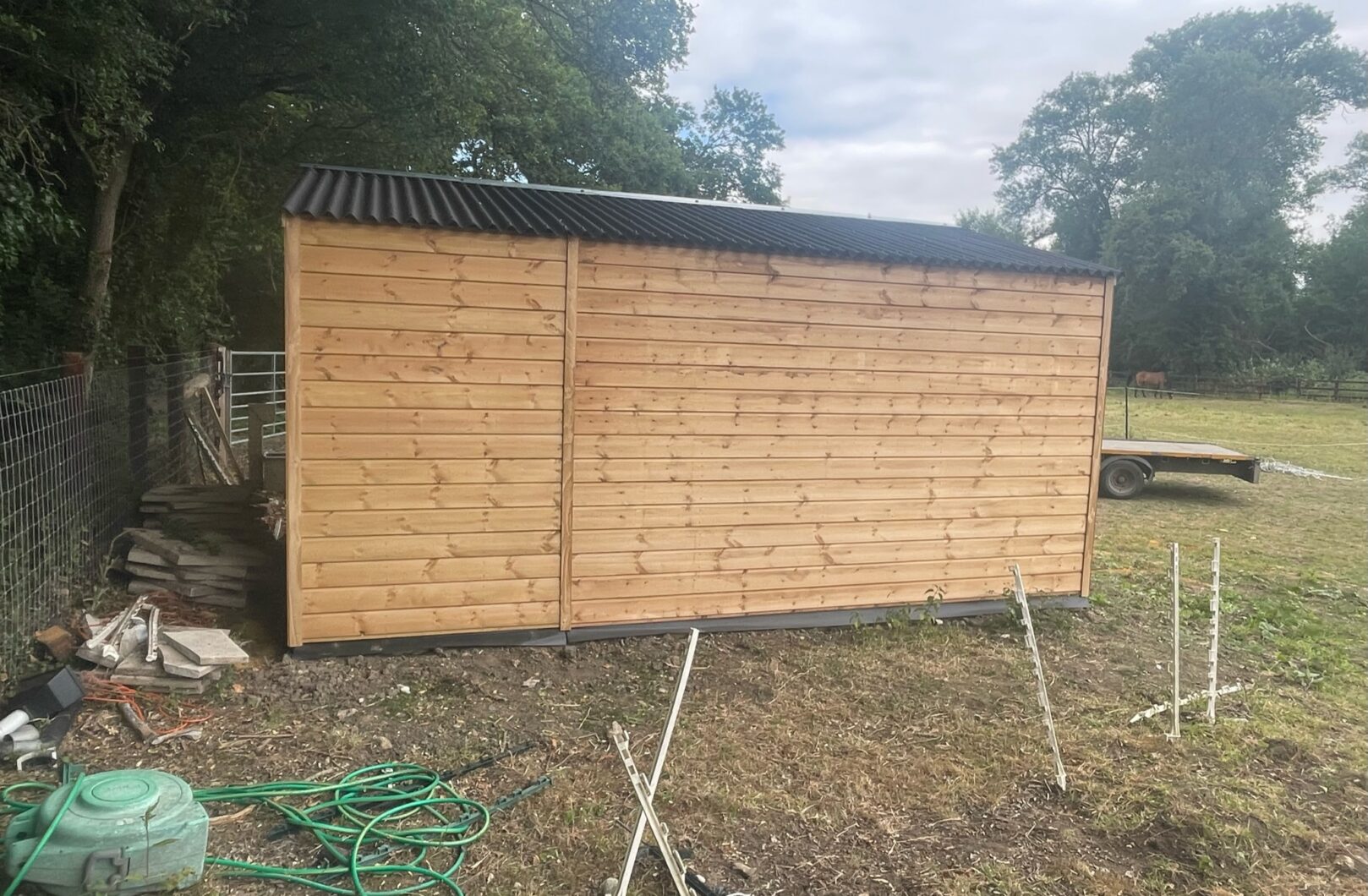 Rear side of building