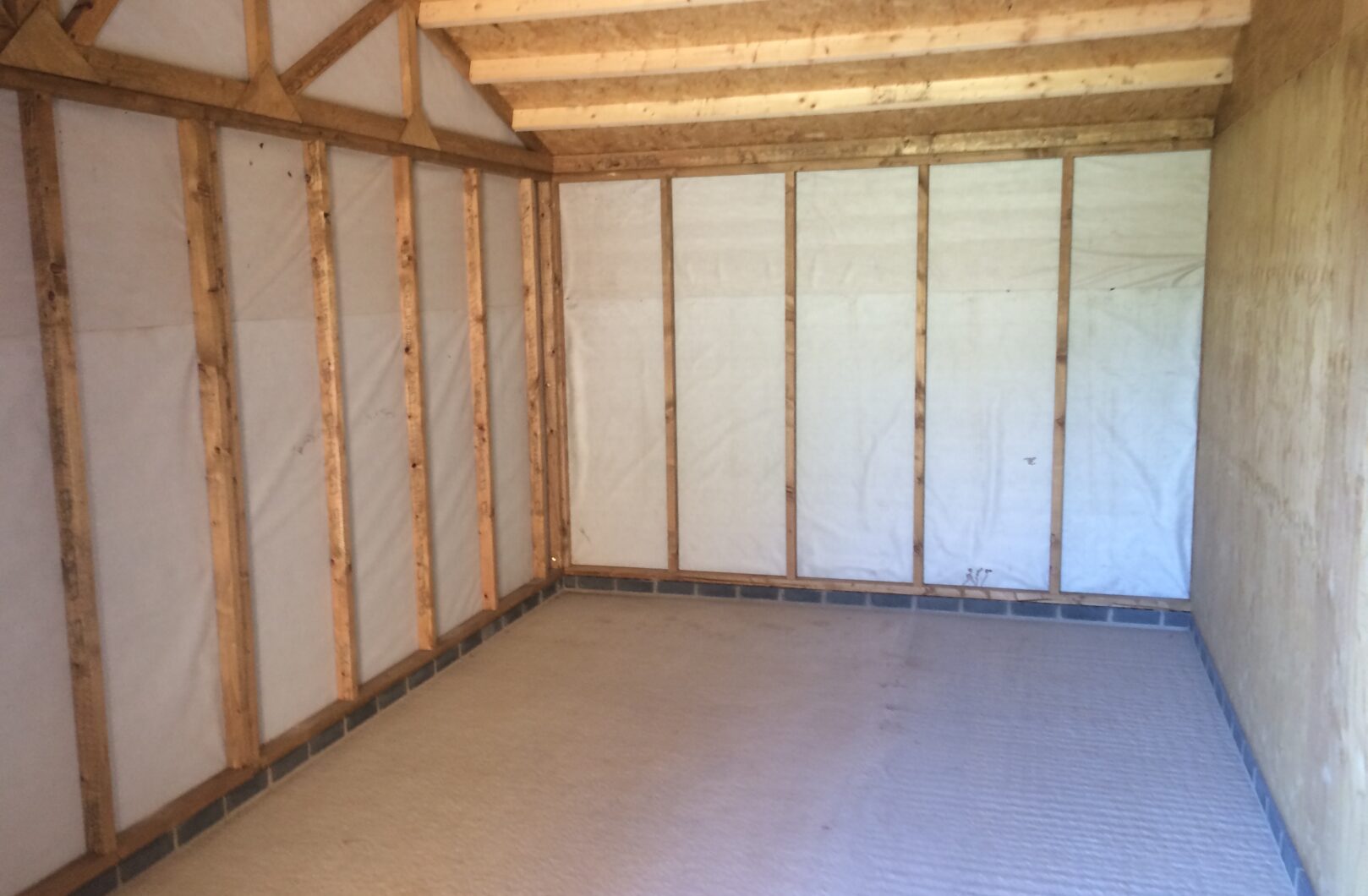 Internal lined with membrane