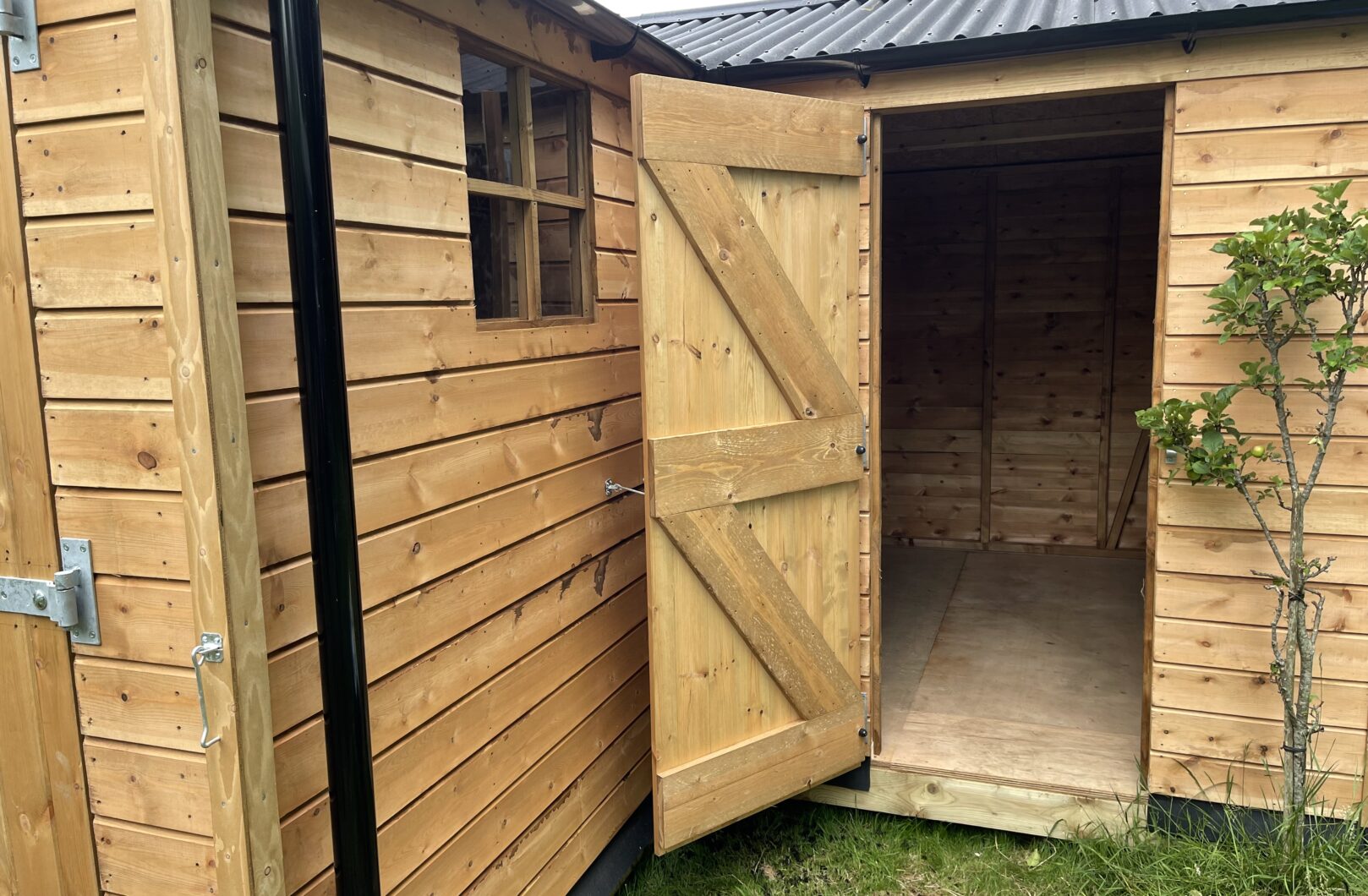 Close up of personal door open