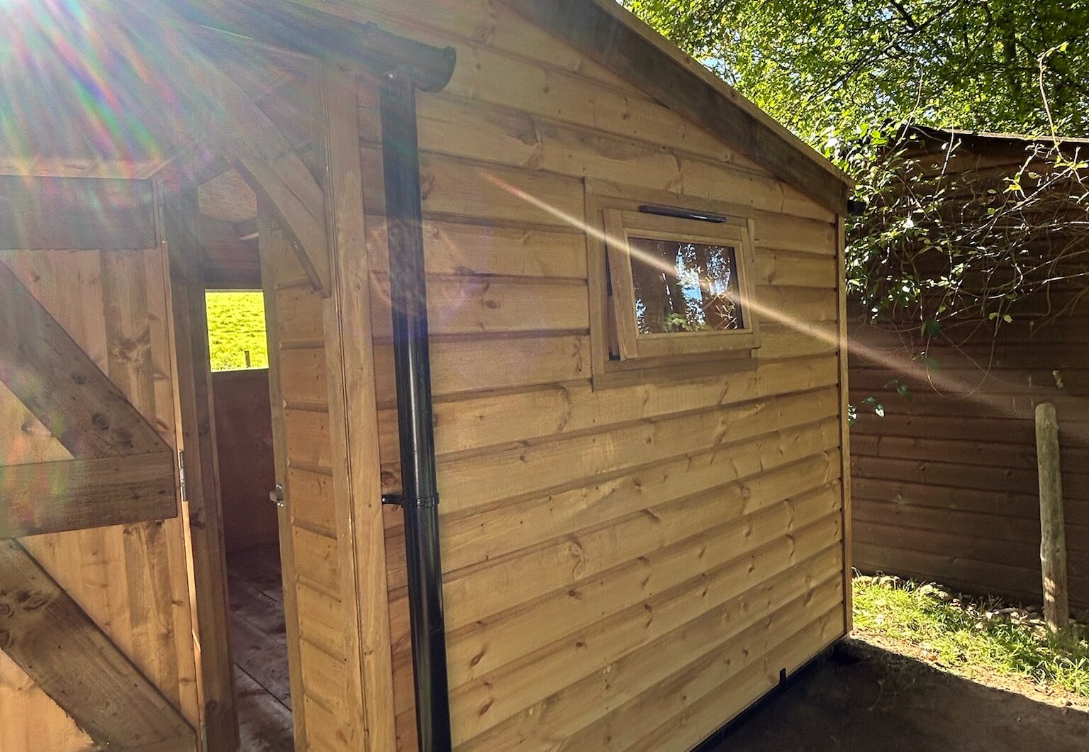 Casement window open