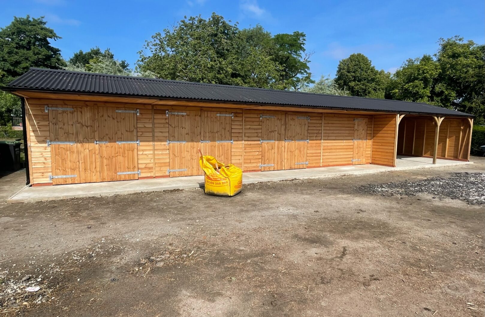 Open Car Ports with Store Rooms