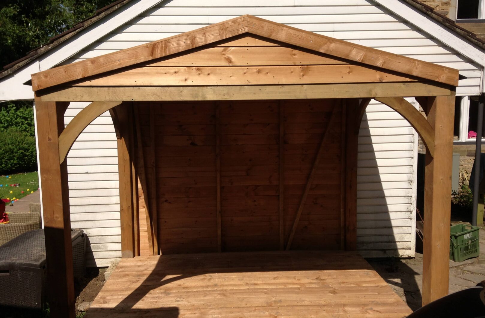 Open Covered Area with Decking