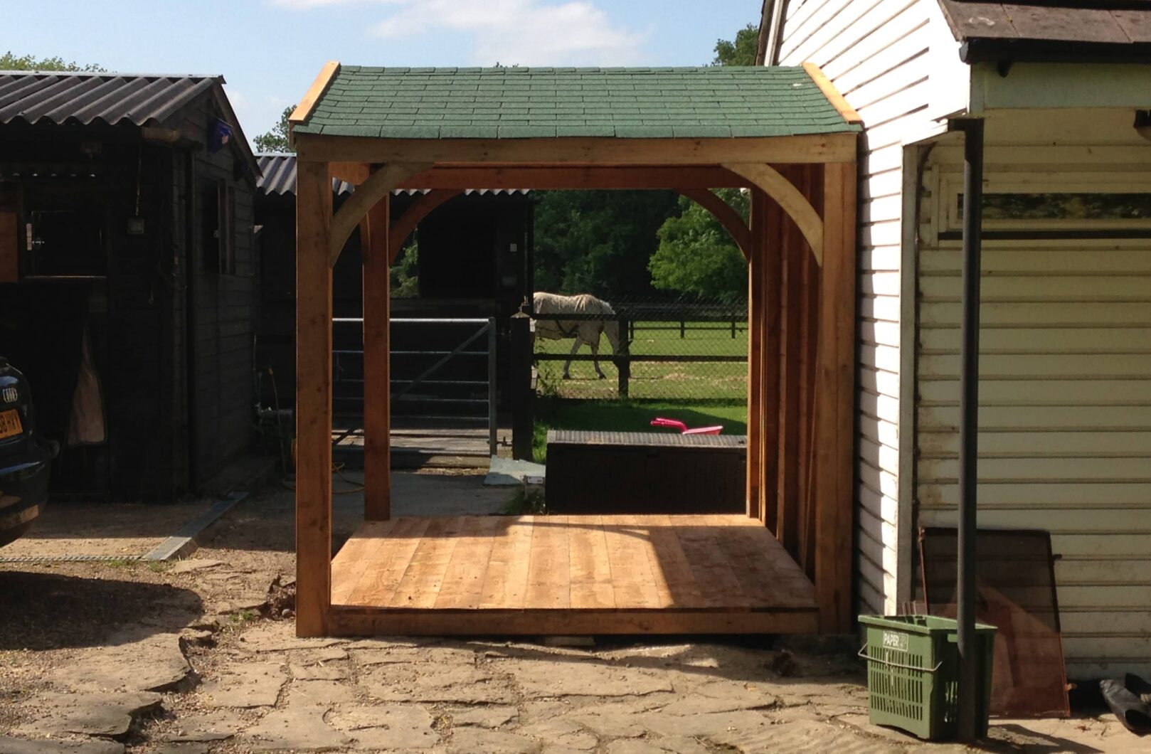 Open Covered Area with Decking