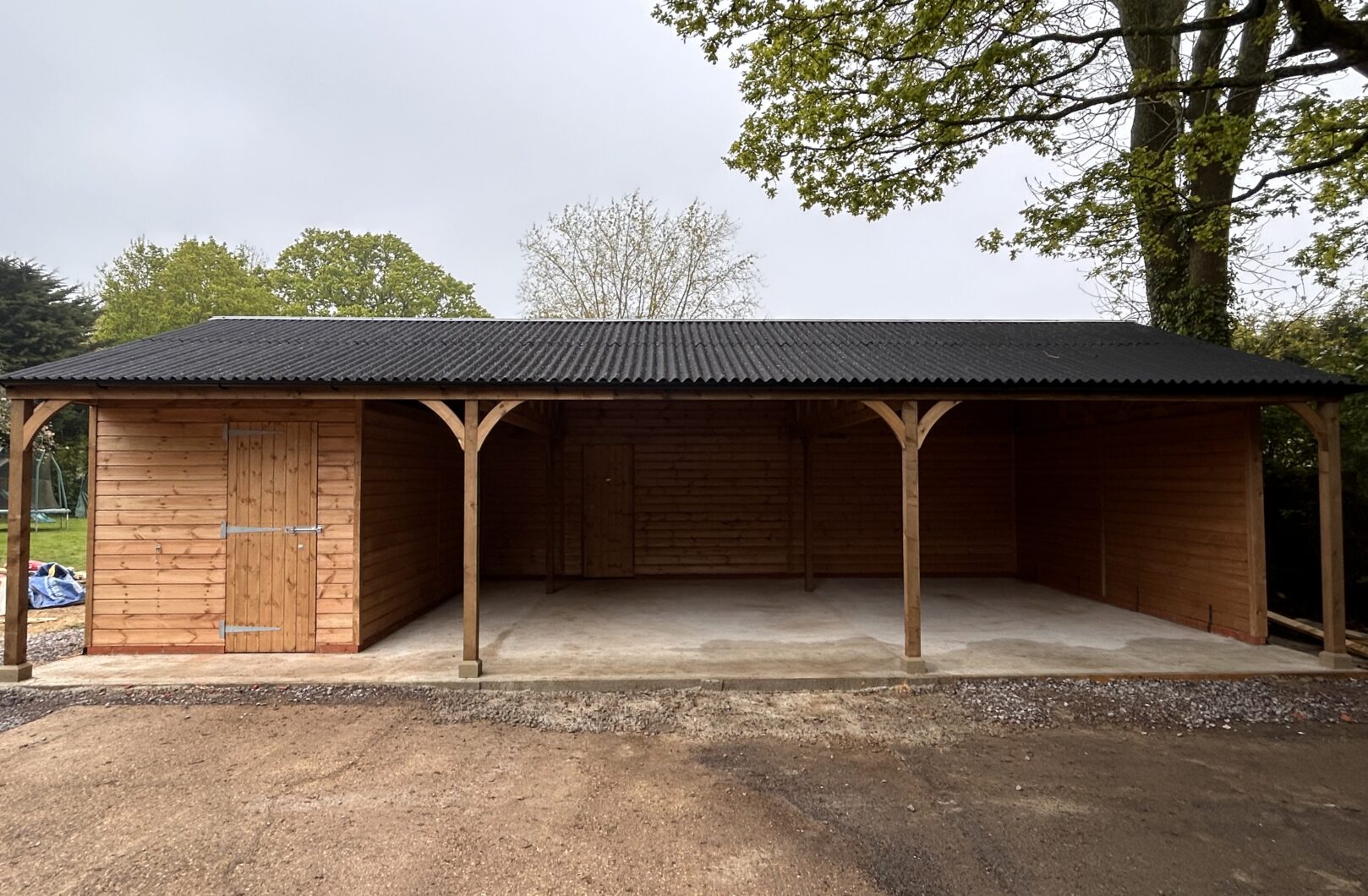 Double Car Port and Store front