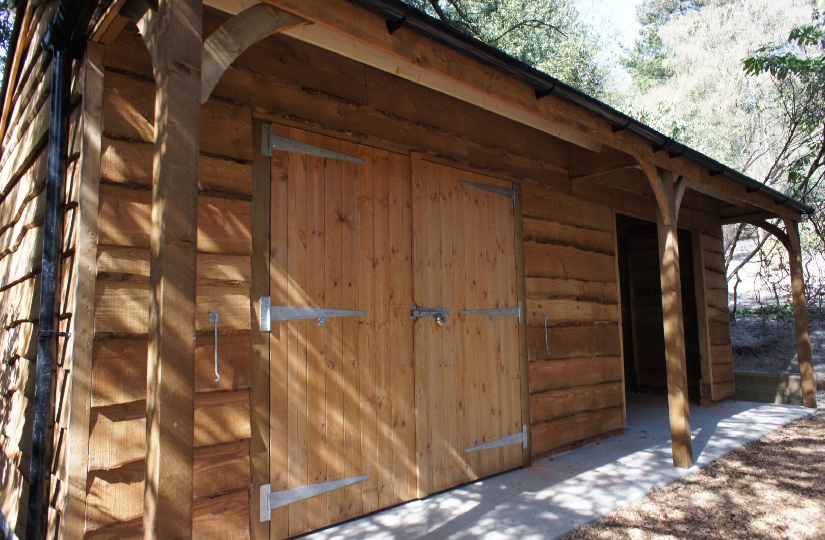 Store with Waney Edge Cladding