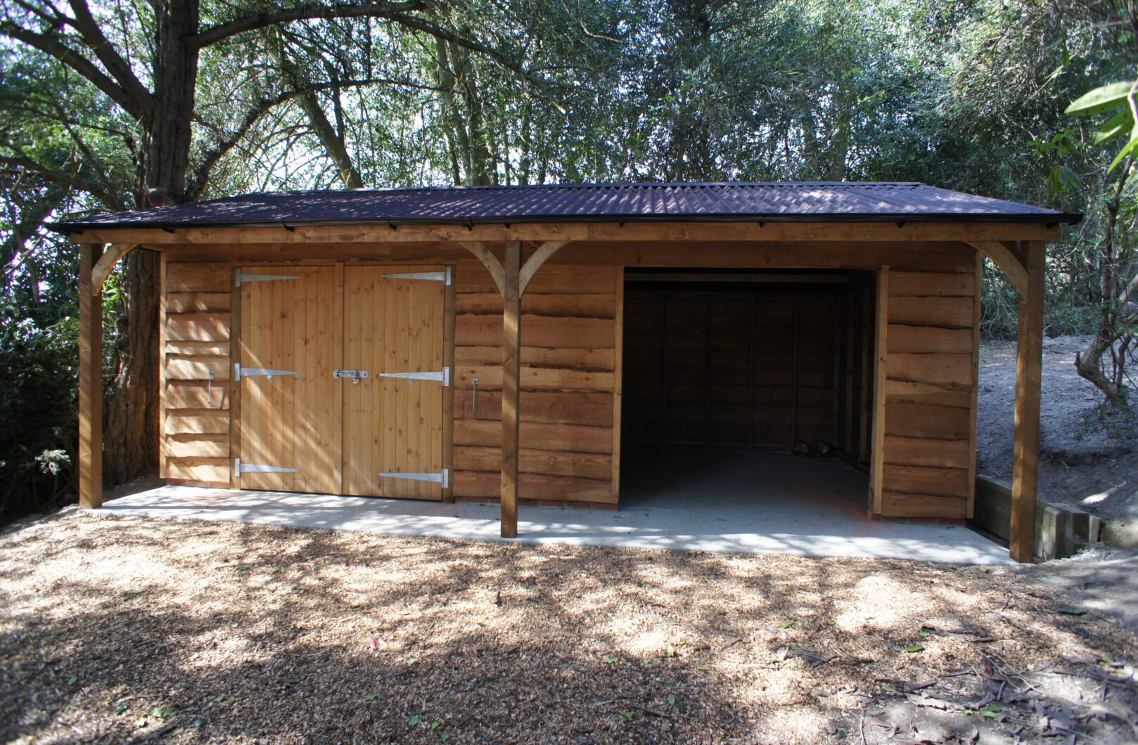 Store with Waney Edge Cladding