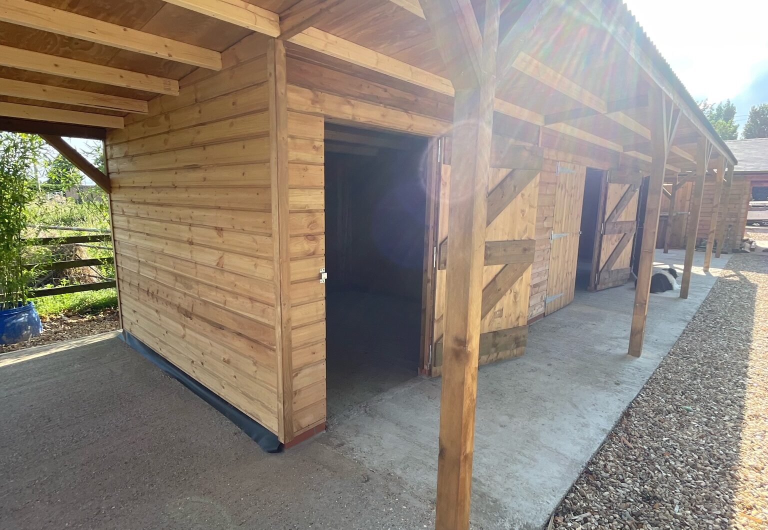 Timber Store with Pent Roof