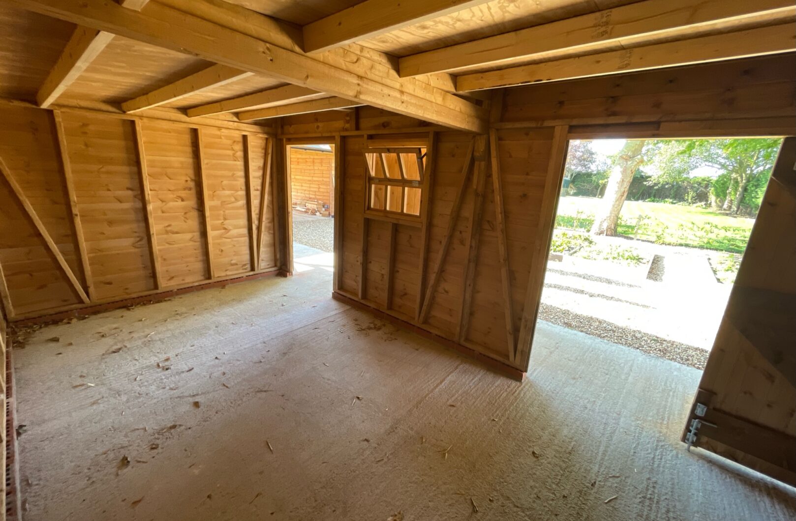 Internal looking out with geogian windows