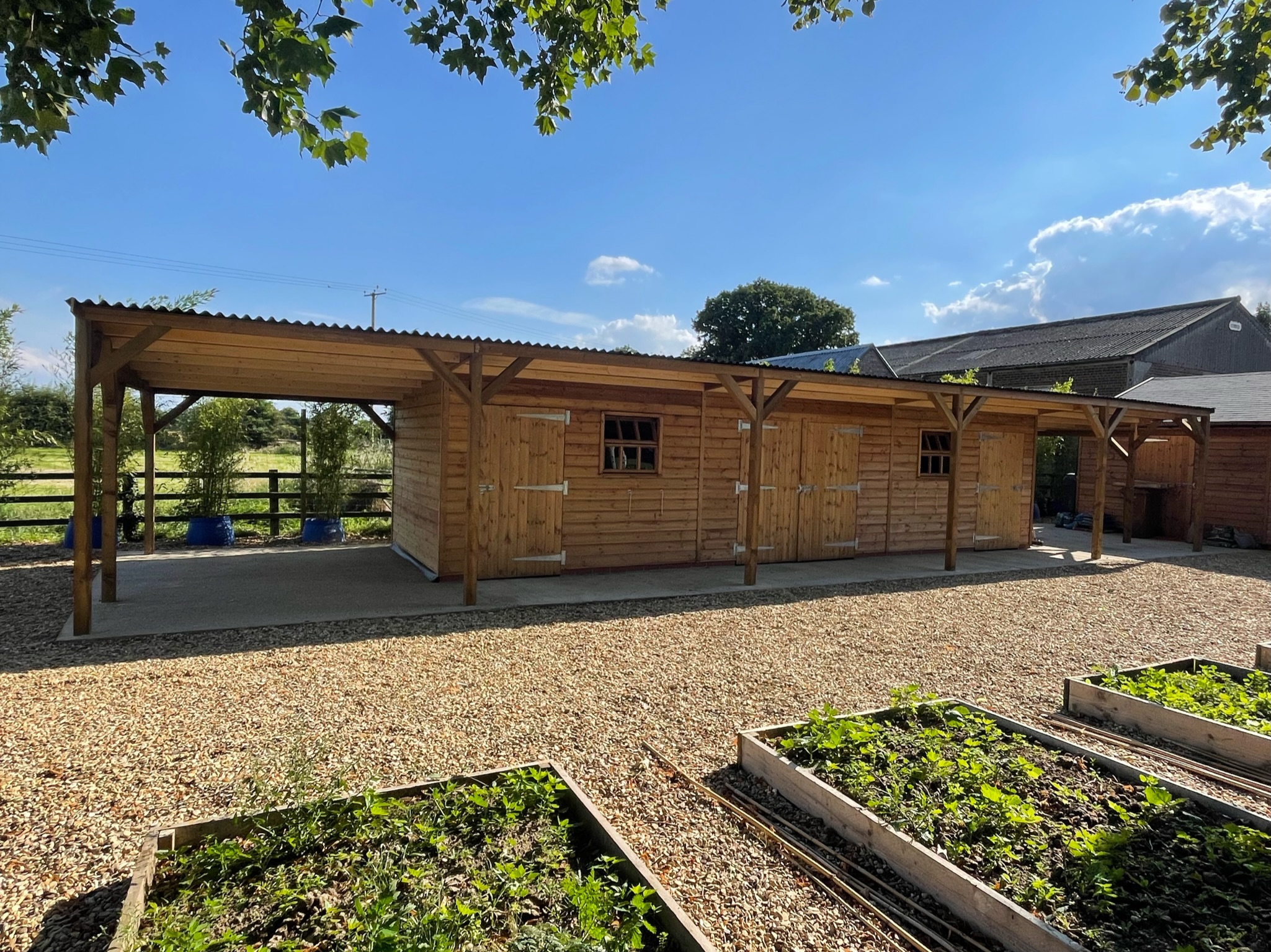 Timber Store with Pent Roof - Prime Stables