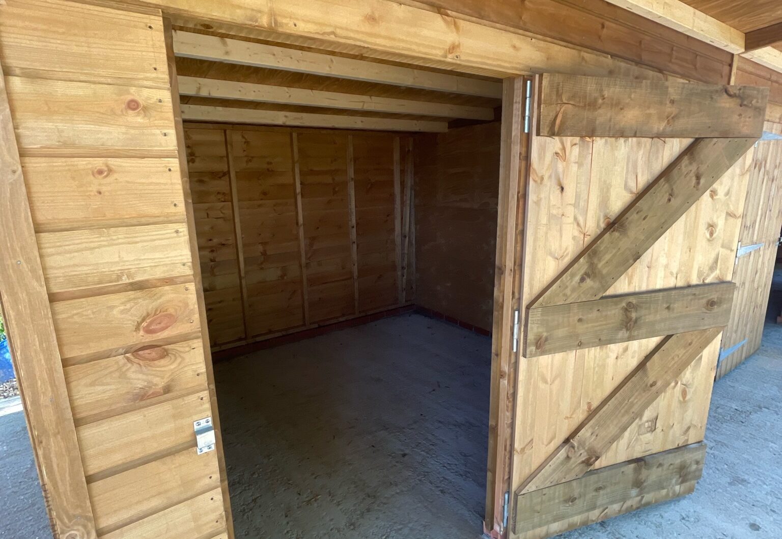 Timber Store with Pent Roof