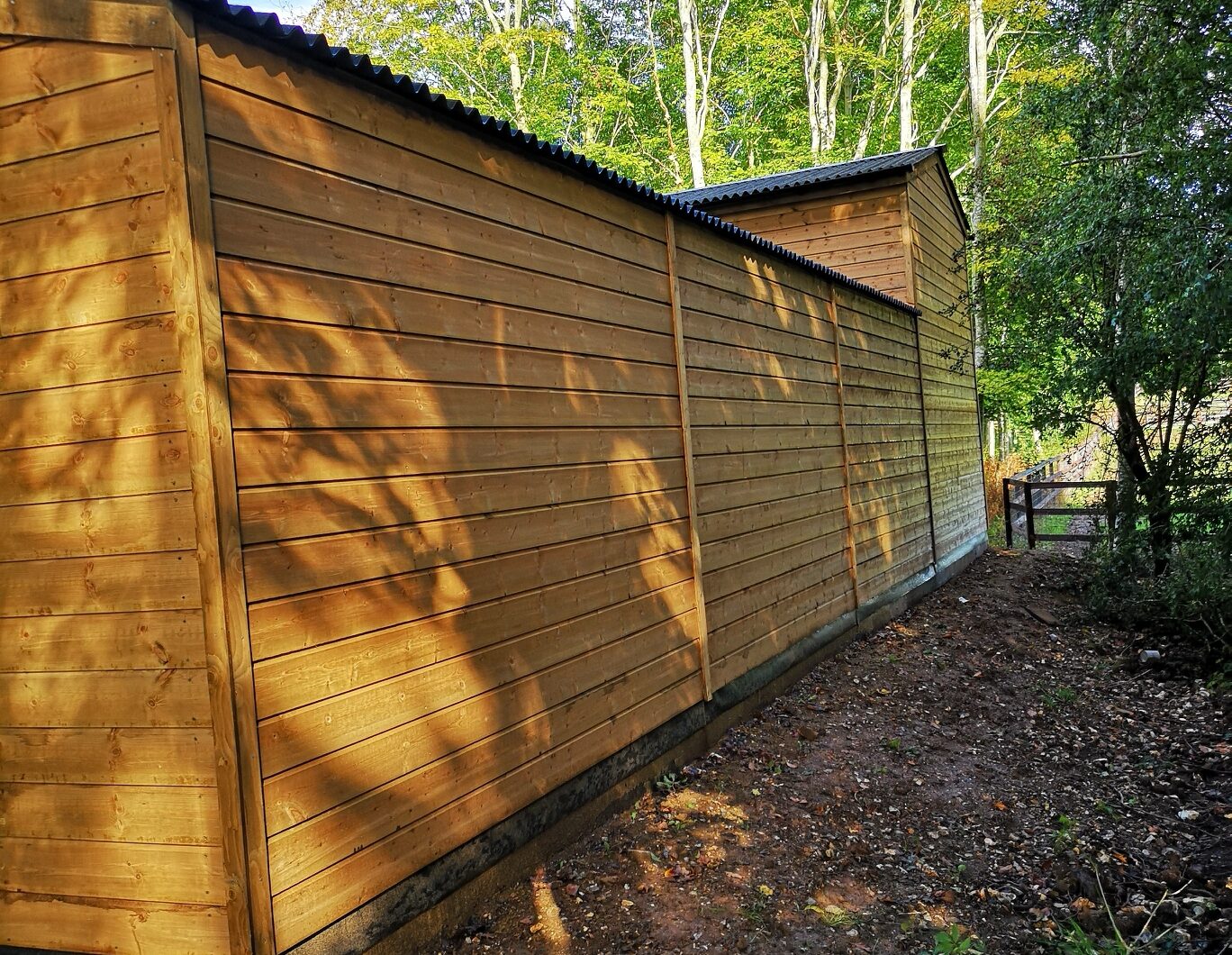 Back side of building