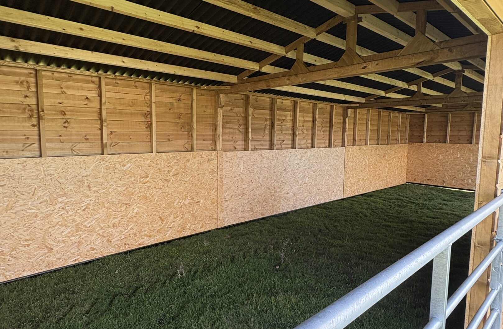 Internal of triple mobile field shelter sussex range