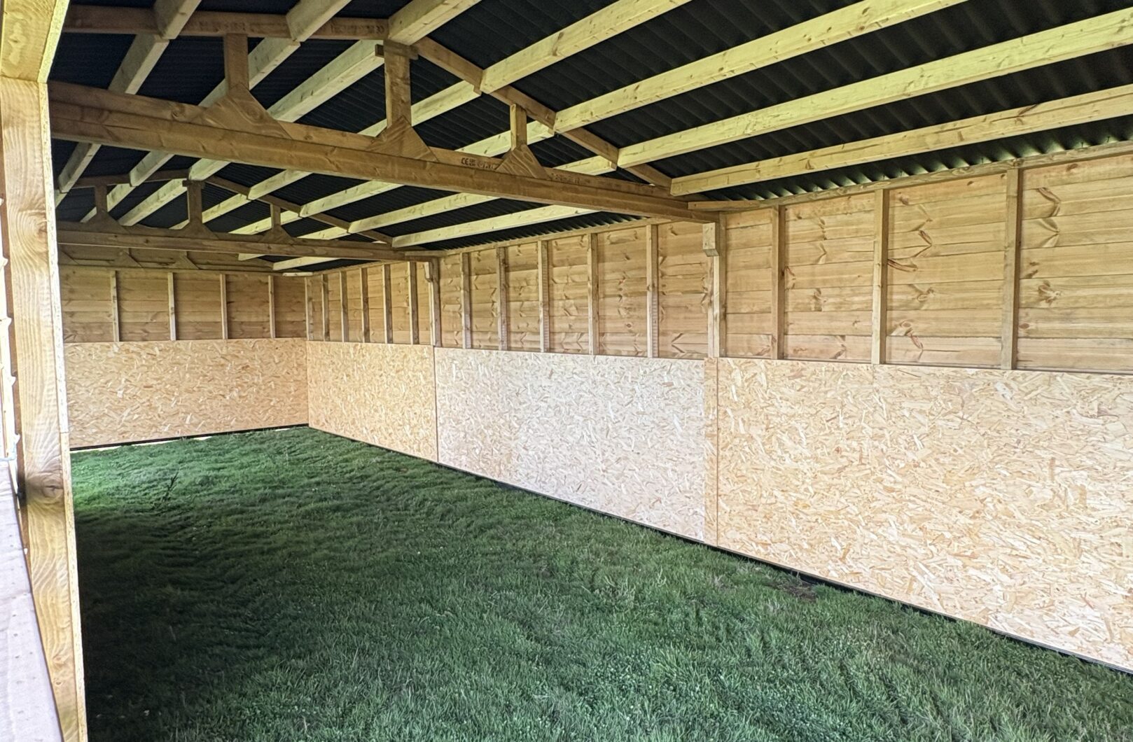 Internal of triple mobile field shelter sussex range