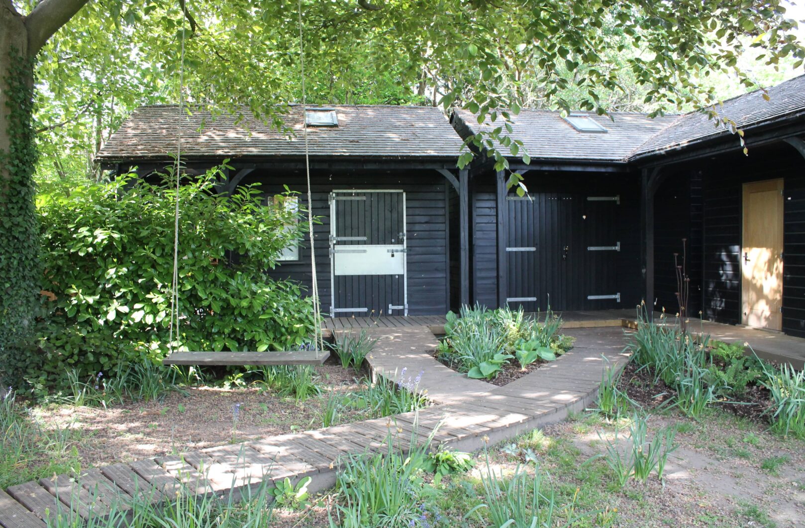 Workshop with Cedar Shingles front