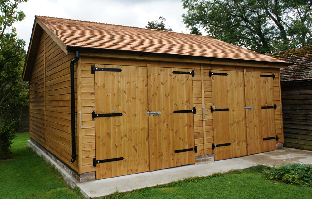 Double Garage - Cedar Shingle Roof