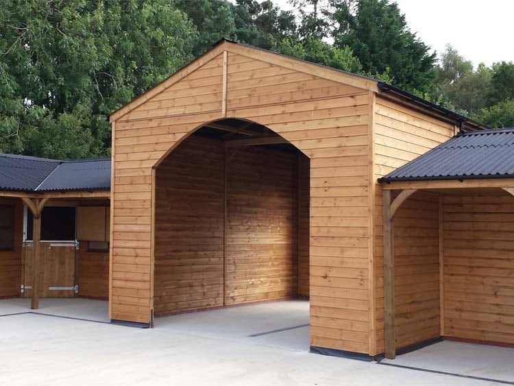 Covered walkways and ridethrough arches