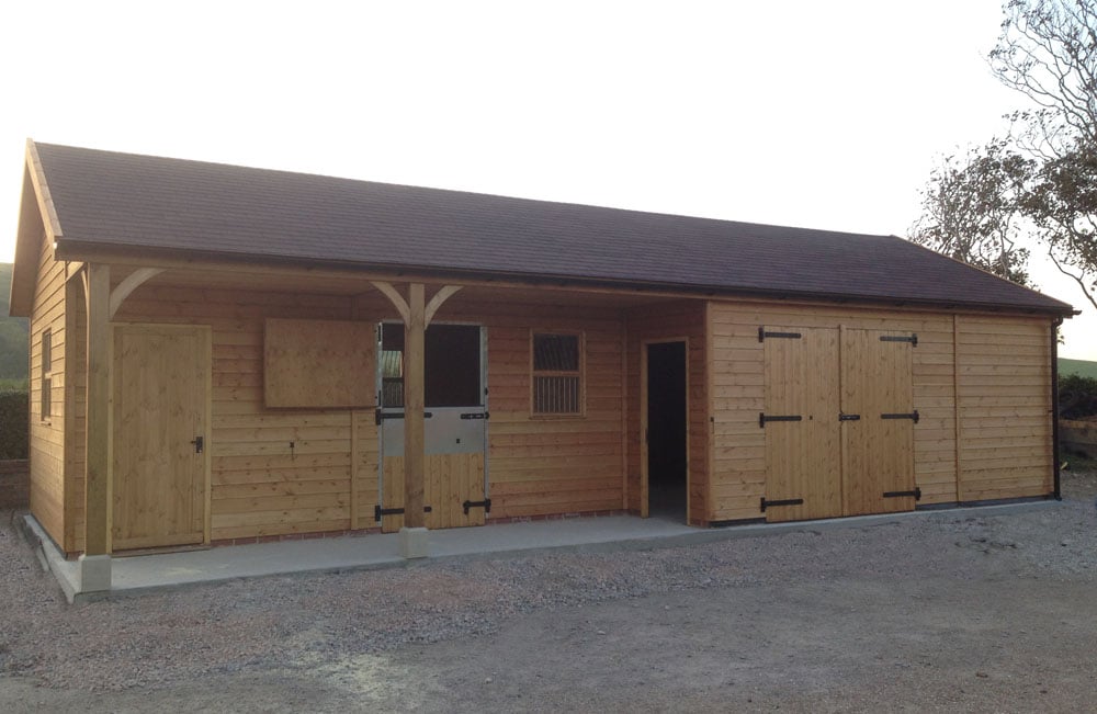 Stable, Tack Room, Garage & Hay Barn