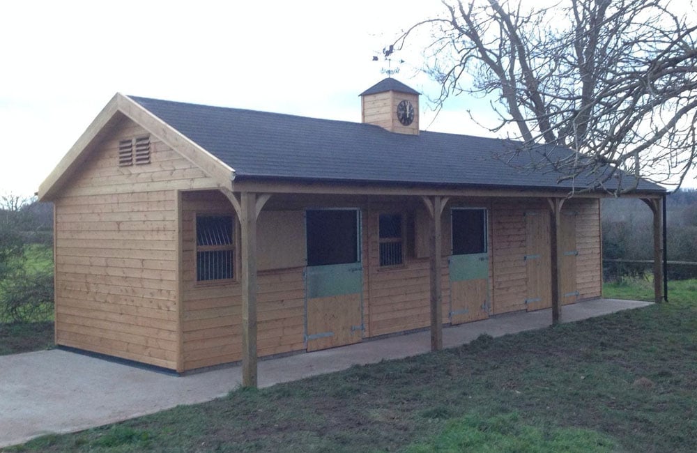 Two Stables & Hay Barn, With Clock Tower