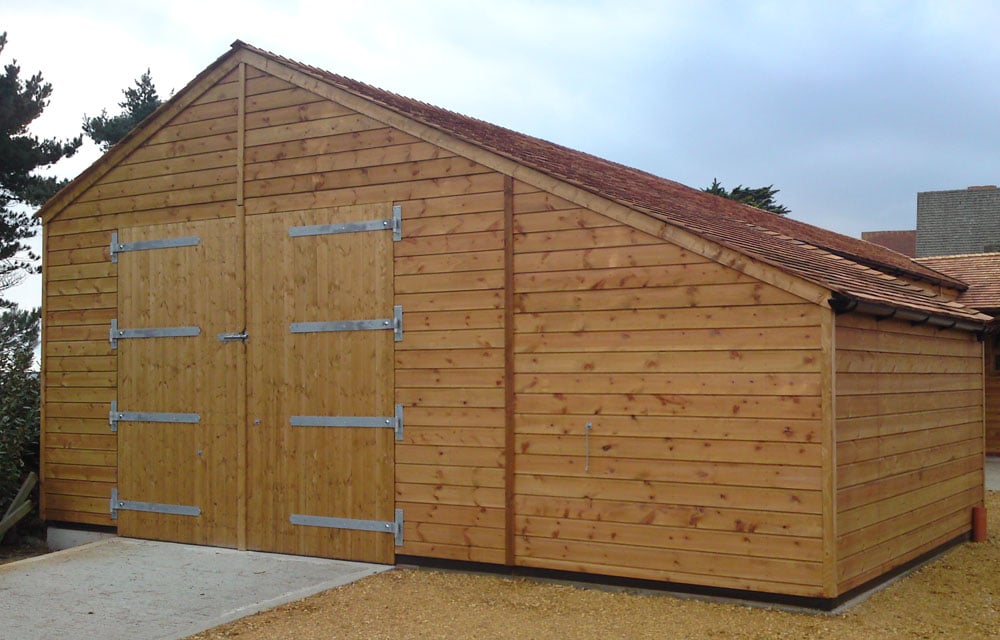 Large Bespoke Workshop with Log Store