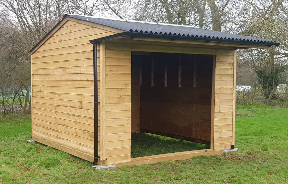 Single Mobile Field Shelter - with overhang