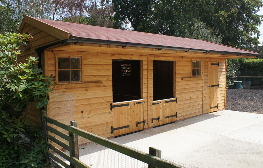 Small Stable Block - Felt Shingle Roof - Prime Stables
