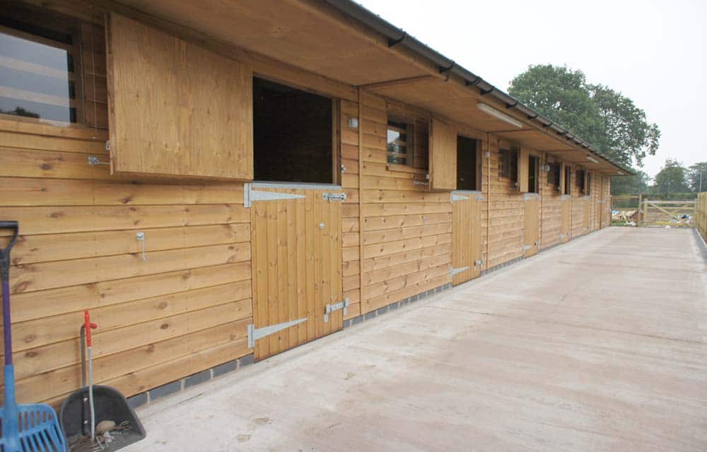 timber stable block