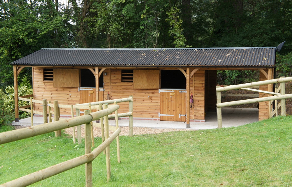 Stables & Covered Walkway