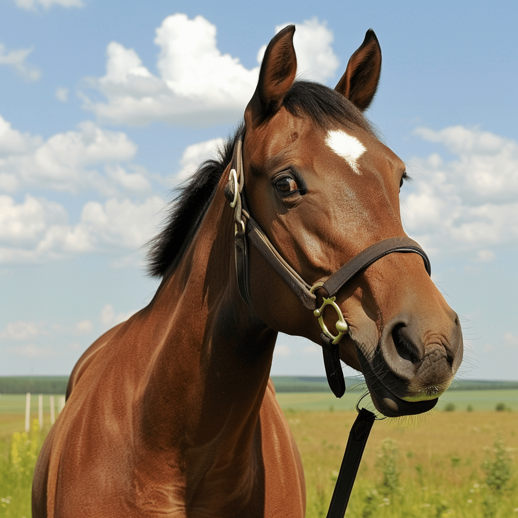 a photo of a horse, Eye Movement and Whiteness