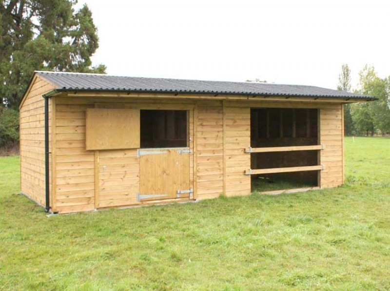 Wooden Shelters at Prime Stables